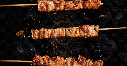 Lamb skewer. Al Ras al Hanout