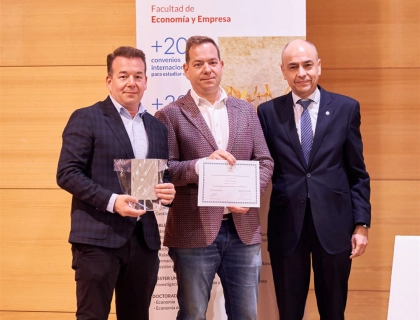 Gala "XVI Premios Anuales Facultad de Economía y Empresa 2021-22" de la Universidad de Salamanca.